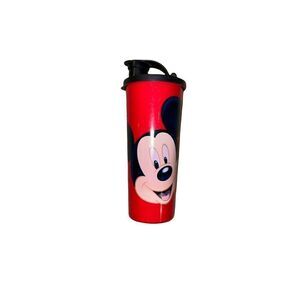 Tupperware Straight Sided Tumbler w/ Drinking Spout 16oz Mickey Mouse Disney Red